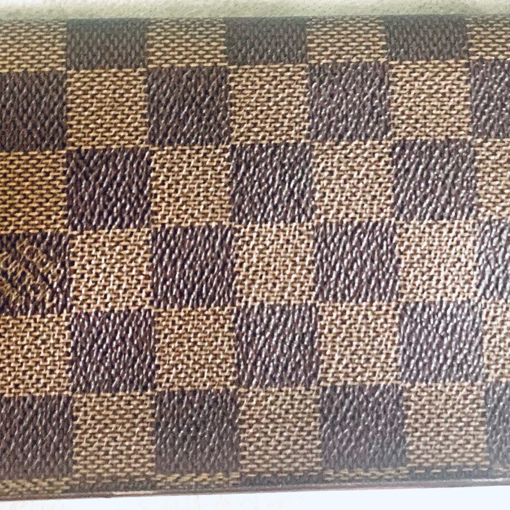 Louis Vuitton Brown Checkered Long Wallet